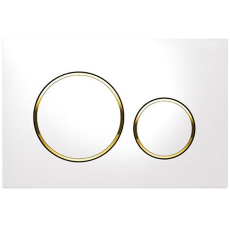 Plaque de commande  Sigma20, blanche et dorée (115.882.KK.1)-Produit compatible