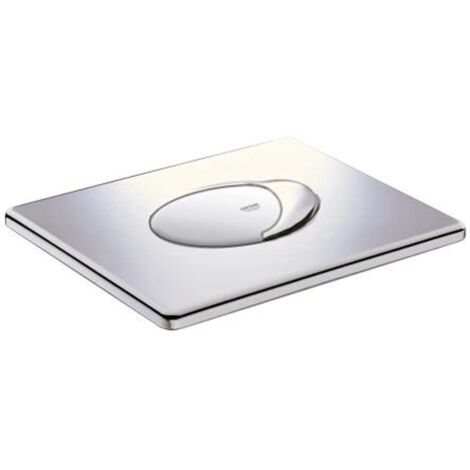Grohe – Plaque de commande WC chromée – Double touche pour économies d'eau – Compatible mécanismes AV1 et Rapid SL – 38506000