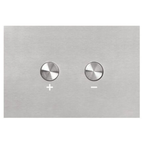 Plaque de commande WC 3/6L pneumatique double débit – Inox brossé – Dimensions 145 x 215 mm – Finition métal élégante – OLI