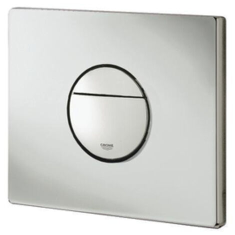Plaque de commande WC 38765P00 – Finition brillante GROHE StarLight® – Actionnement double volume – Montage horizontal ou vertical