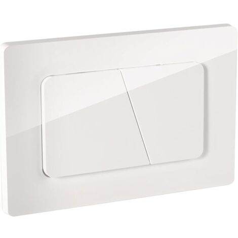 Plaque de Commande WC, Compatible avec Geberit Sigma, UP300 et UP320,115770115 double chasse(Blanc glacier)