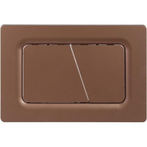 Plaque de Commande WC, Compatible avec Geberit Sigma, UP300&UP320, avec Double Chasse, Équipée d'un Set de Leviers de Chasse et d'un Cadre d'Installation (couleur bronze)