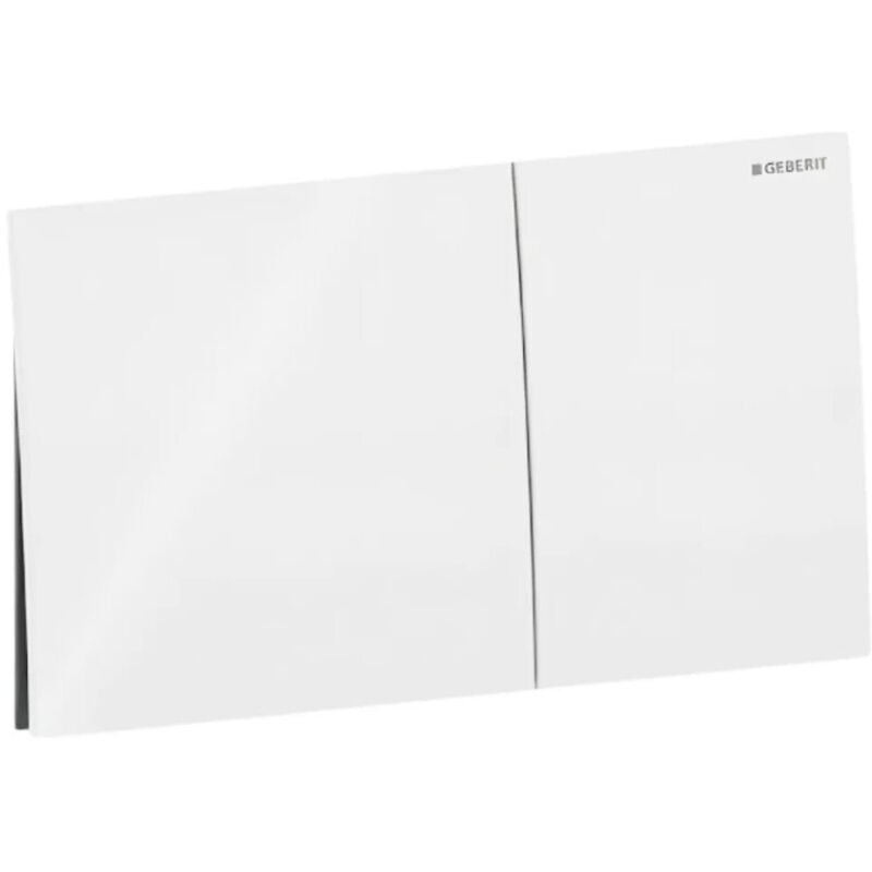 Plaque de commande wc encastré Geberit Sigma 70, double touche, blanc