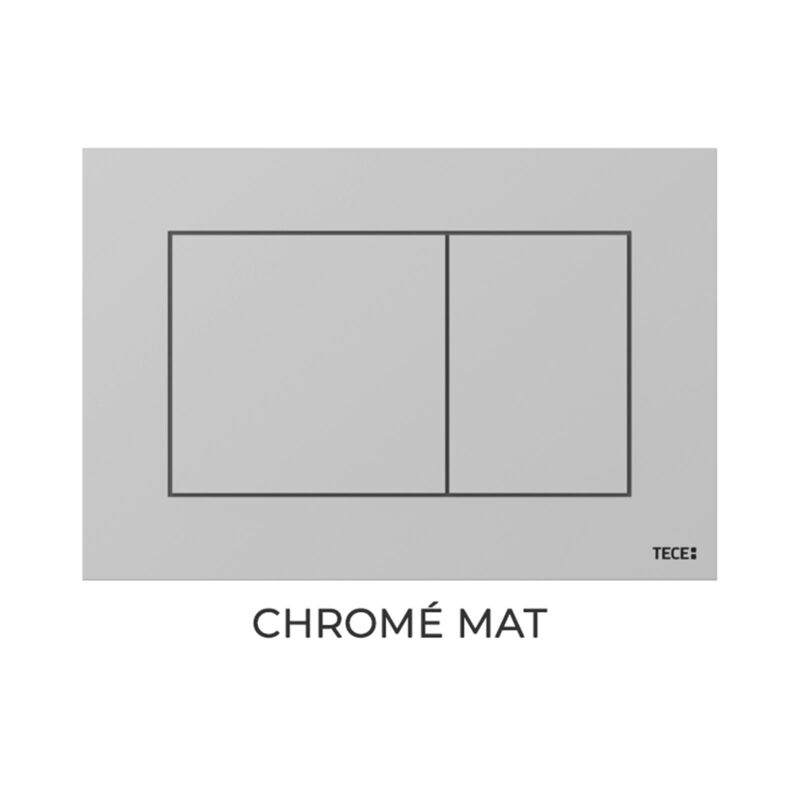 Tece - Plaque de commande wc série now - Couleur : chrome mat