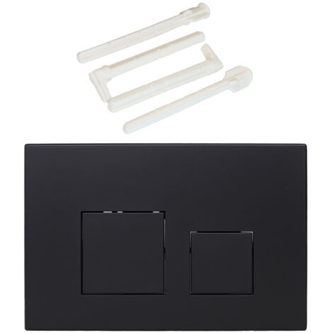 Plaque de commande WC suspendu – Compatible Geberit Sigma 20, UP300 & UP320 – Plaque de déclenchement Geberit pour chasse d’eau double, silencieuse, durable et économe en eau – 1 pièceNoir
