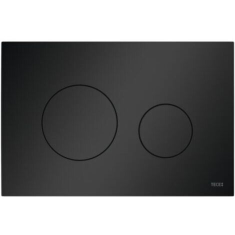 Plaque de commande WC TECEloop en plastique pour technologie à double débit, noir mat 9240925-Produit compatible