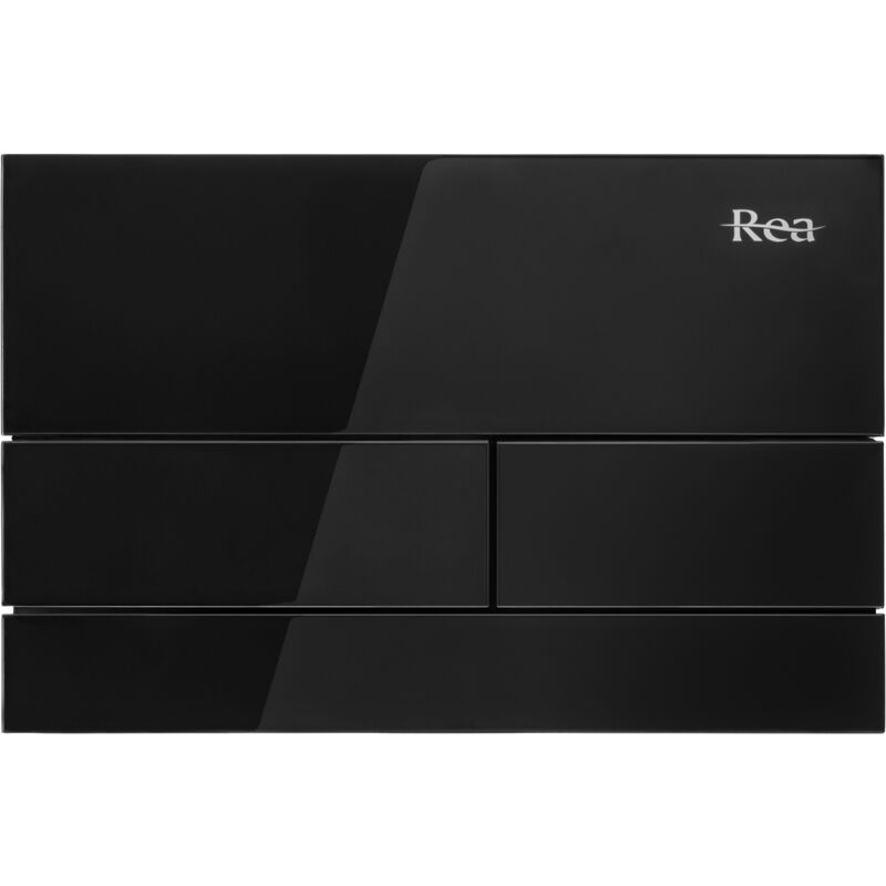 REA - plaque de commande wc type t black