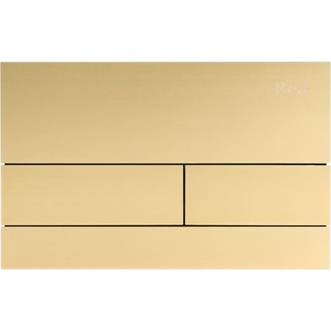 PLAQUE DE COMMANDE WC TYPE REA T BRUSH GOLD