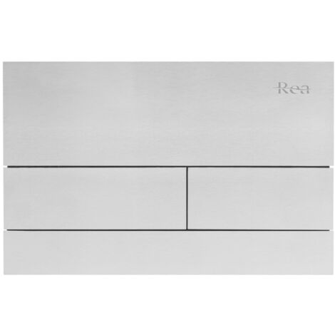 PLAQUE DE COMMANDE WC TYPE REA T BRUSH STEEL