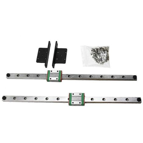 Plaque de conversion pour rail linéaire de l'axe Y, rail de guidage linéaire de 300 mm pour Ender 3/Pro/V2 - Ender 3 V2