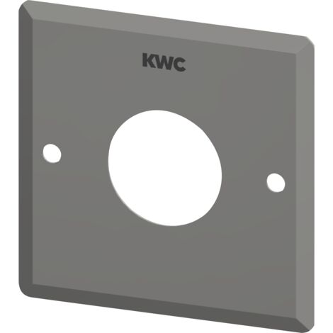 Plaque de couverture en acier inoxydable KWC AR, 110x110 mm, trou pour commande, 2000105589
