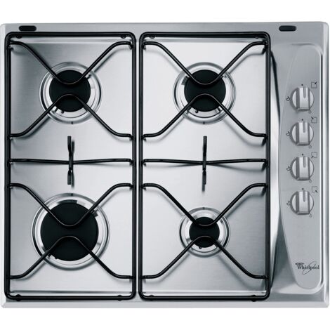 Plaque de cuisson à gaz encastrable 4 foyers – Acier inoxydable – Puissance 7300 W – Sécurité coupure gaz – Dimensions 58x50 cm – Rode