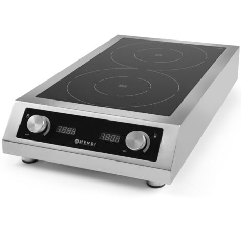 Plaque de cuisson à induction double 2x 3500W modèle 7000 Hendi 239346