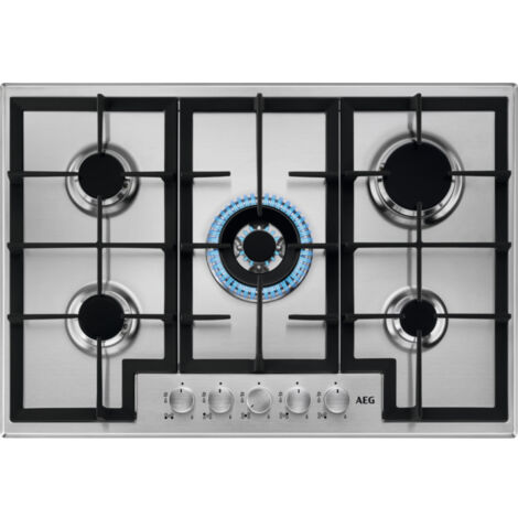 Plaque de cuisson AEG HGB75400SM ARGENT