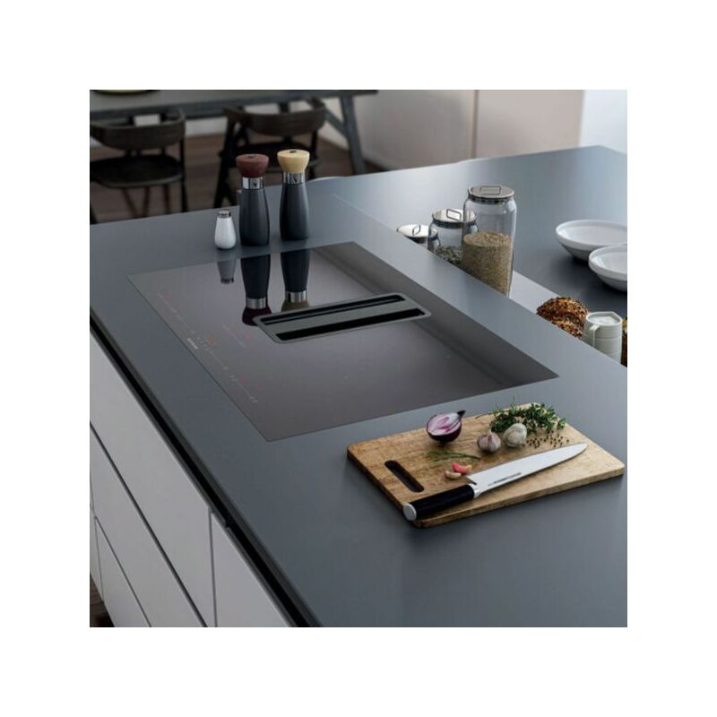 Silverline - Plaque de cuisson avec hotte intégrée flow max pro 78cm noir et inox - Recyclage - noir