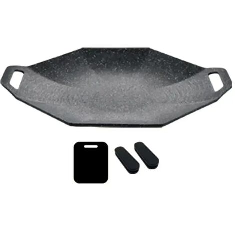 Plaque de cuisson de camping extérieure compatible avec les cuisinières, en pierre médicale, compatible avec les cuisinières électriques, résistante à la chaleur, pour réchauds portables.