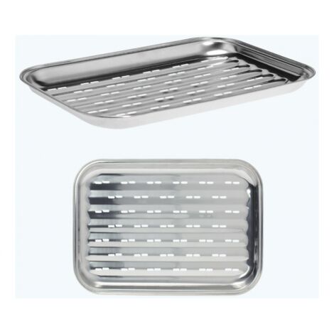 Plaque de cuisson en acier inoxydable, environ 35 x 24,5 cm (1 pièces)