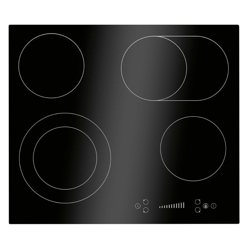 Bomann - Plaque de cuisson en vitrocéramique 4 feux avec double zone encastrable EBK7941