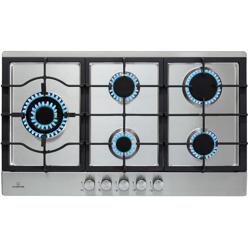 Tables de Cuisson à Gaz, Plaque de Cuisson Gaz à 5 Brûleurs, Table de Cuisson Encastrable à 5 Feux de 11100W, Cuisiniere Gaz, Gaziniere Gaz avec