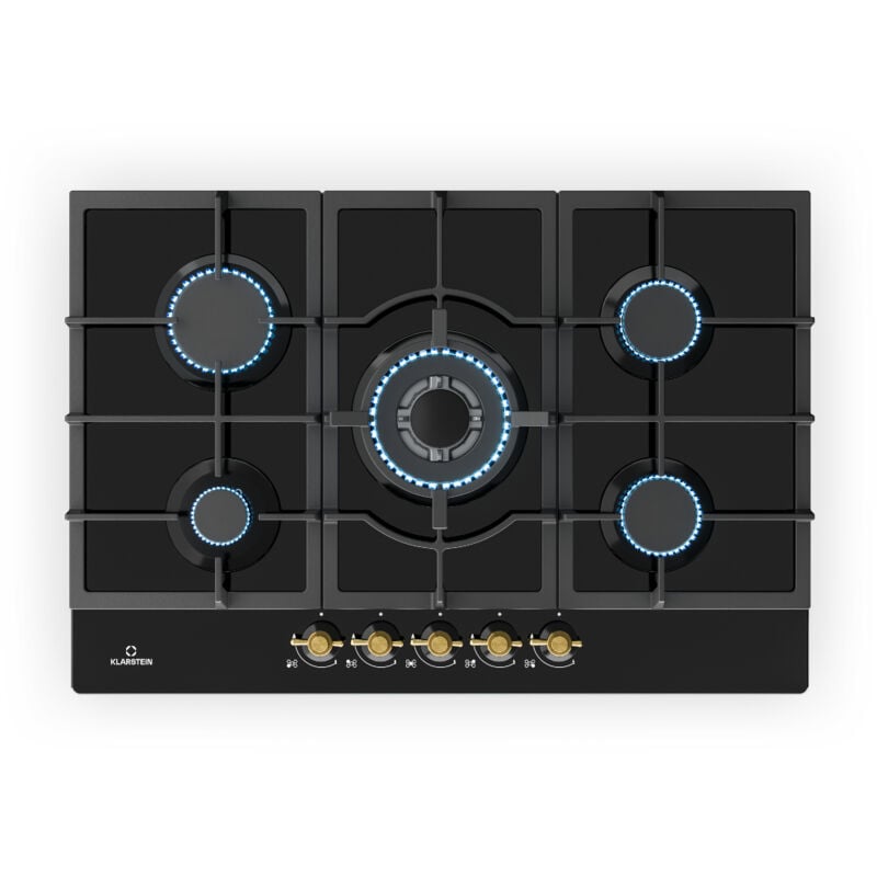 Plaque de cuisson à gaz encastrée , Plaque à gaz, 5 Brûleurs , gaz naturel/gaz propane, Tables de Cuisson à gaz, Rechaud à gaz, Cuisinière à gaz,