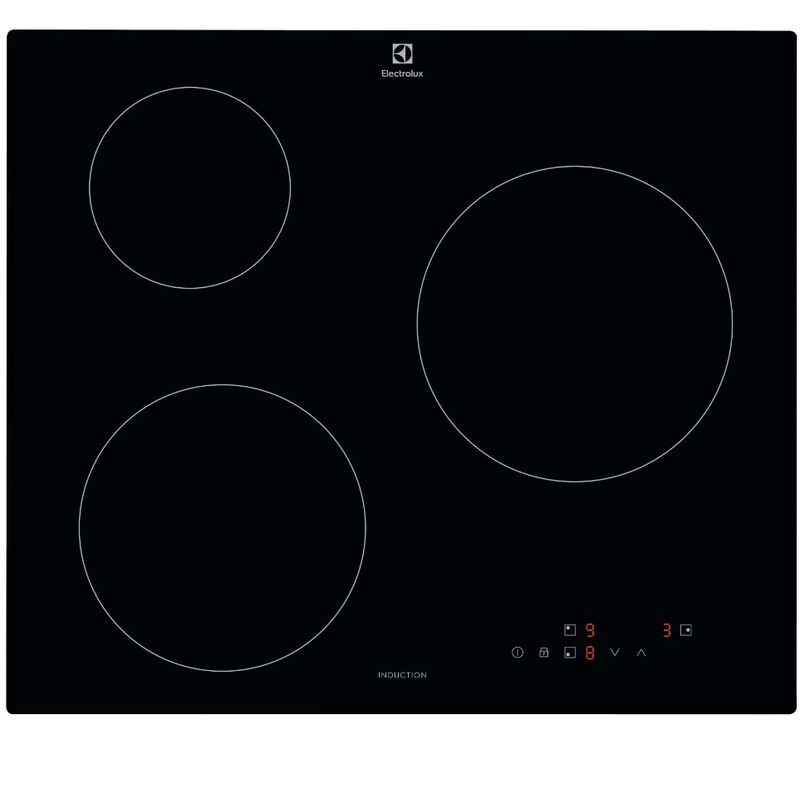 Electrolux - Plaque de cuisson induction 60cm 3 feux 6000w noir LIB60320CK