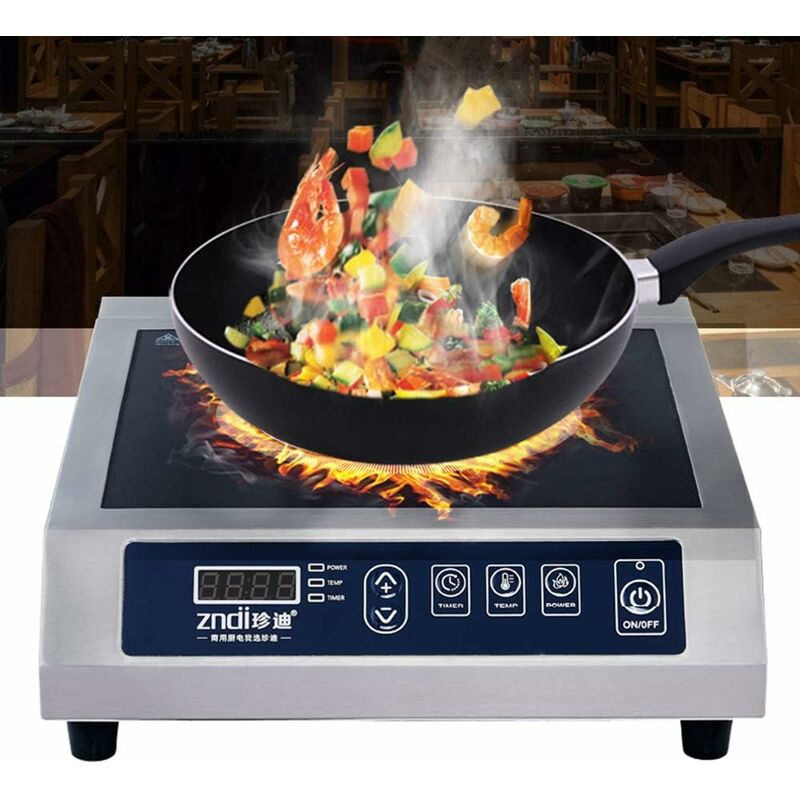 Plaque de cuisson à induction électrique avec protection contre la surchauffe et détection automatique des dangers 3500 W 220 V