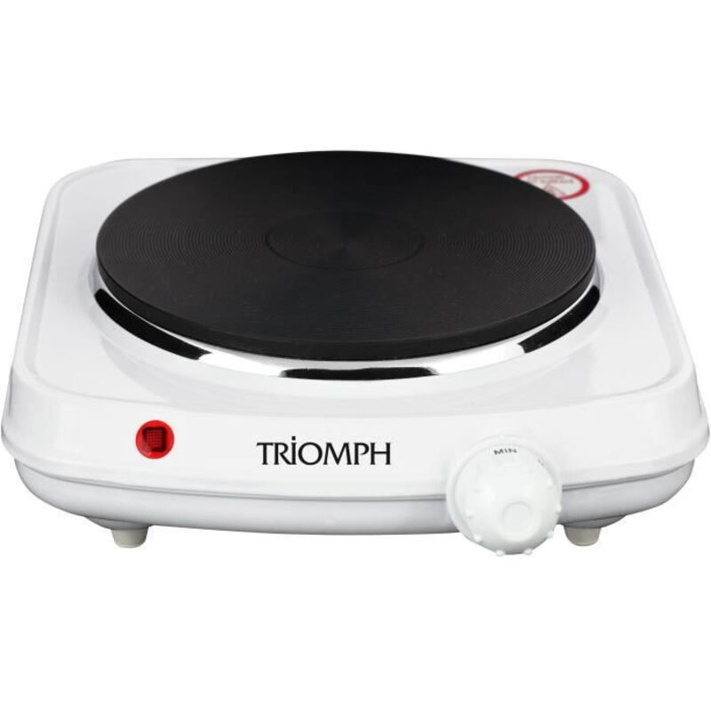 Plaque de Cuisson électrique posable 1500W TRIOMPH - 1 foyer - Blanche