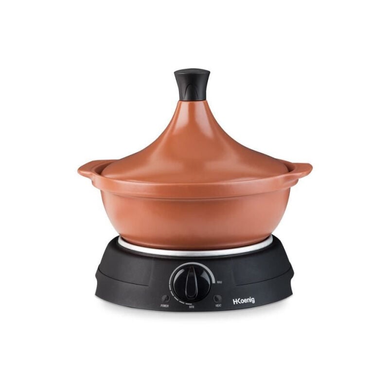 Plaque de Cuisson - Mobile Electrique Tajine électrique HKoeNIG - TAJ3 - Capacité 3L - Température réglable - 300W