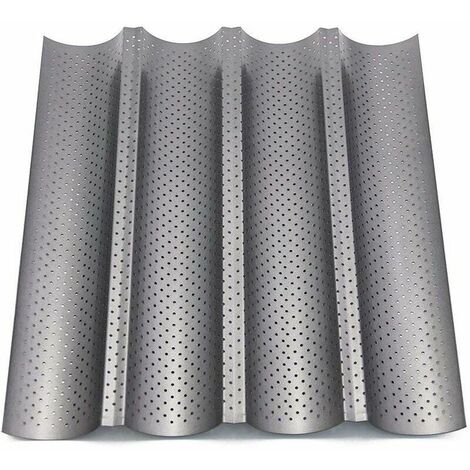 ARNAULT Plaque de Cuisson Perforée Moule 4 Baguettes Anti-adhésif Accessoire Indispensable pour Réussir des Baguettes, DIY