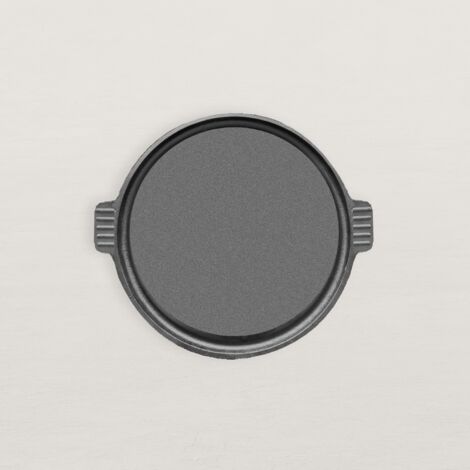 Plaque de cuisson plancha en fonte 44 x 37 cm – Surface de cuisson Ø37 cm – Pour cuisson précise de légumes et viandes
