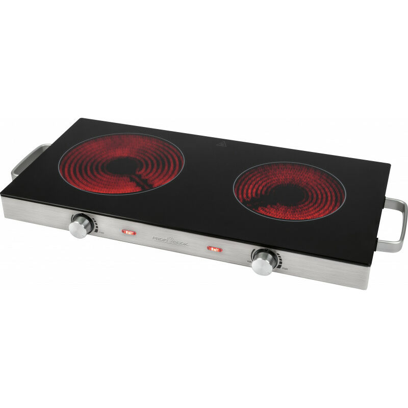 ProfiCook Infrared Double Hotplate pc-dkp 1211 (Stainless Steel) (501211) - Profi Cook