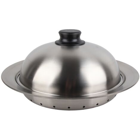 Plaque de Cuisson Vapeur en Acier Inoxydable 304, Panier Épaissi Multifonction avec Couvercle