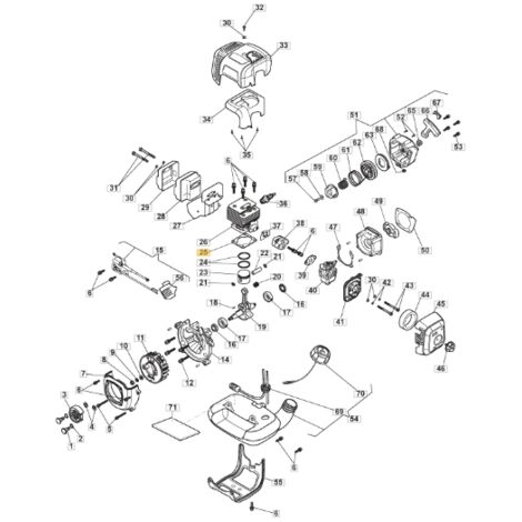 Plaque de cylindre de débroussailleuse modèles ABR26J ORIGINAL STIGA 118803165/0