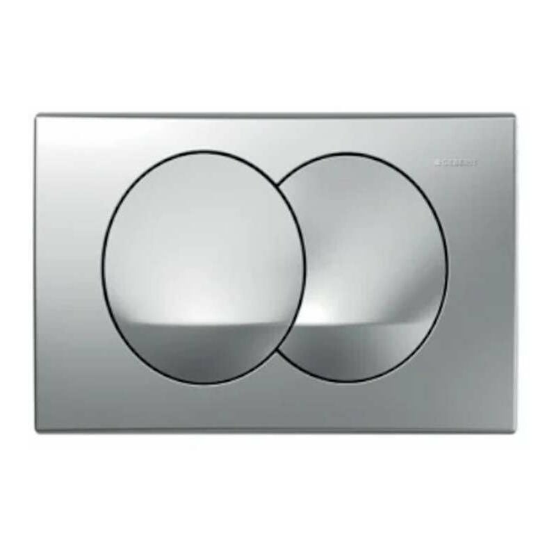 Delta - Plaque de déclenchement, chrome mat 115.100.46.5 - Geberit