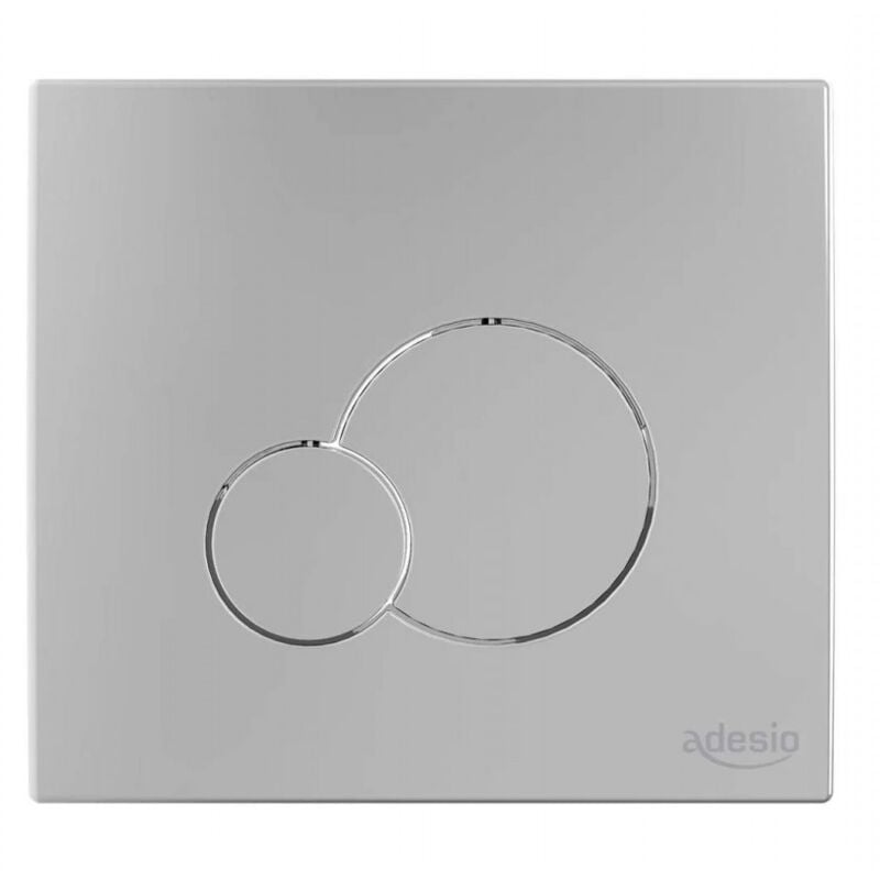 Sanitaire-distribution - Plaque de commande Verso Mat/Chromée Siamp