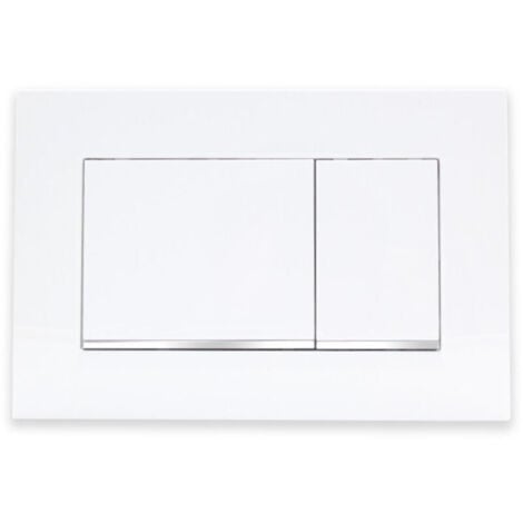 COOCHEER Plaque de déclenchement avec déclencheur de rinçage, plaque de déclenchement WC compatible avec Geberit Sigma 30, plastique ABS pour plus de durabilité et de durabilité, installation facile