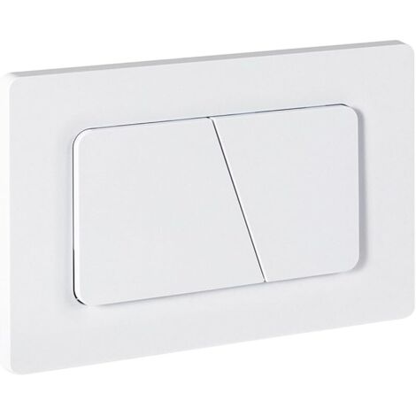Plaque de déclenchement avec jeu de levier de chasse et cadre de montage,pièces de rechange compatible avec Geberit Sigma 01,20,30 & UP320 & 300,115770115 double chasse(Blanc Mat)