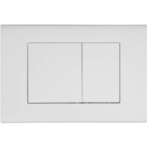 Plaque de déclenchement blanche mate compatible  Duofix Sigma (UP 320) et DELTA 2 volumes-Produit compatible