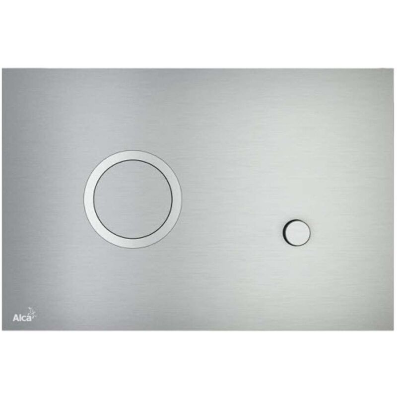 Alcaplast - Alcadrain Flat - Plaque de déclenchement, alunox mat/brillant sting