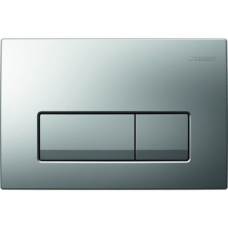 Geberit Plaque de déclenchement Delta51 Chromé Mat (115.105.46.1)