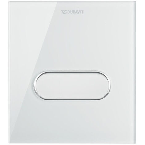 Plaque de déclenchement DURASYSTEM A1 140.5x157mm pour urinoir, plastique blanc