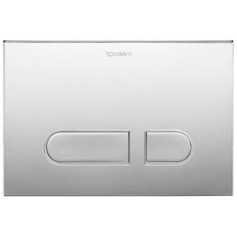 Plaque de déclenchement DURASYSTEM A1 217x146.5mm pour WC, plastique blanc DURAVIT