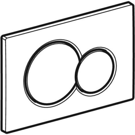Plaque de déclenchement Geberit Sigma01 pour rinçage double touche: noir foncé RAL 9005 (115.770.DW.5)
