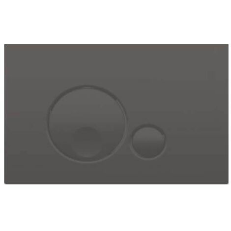 Plaque de déclenchement globe noire pour bâti-support Regiplast