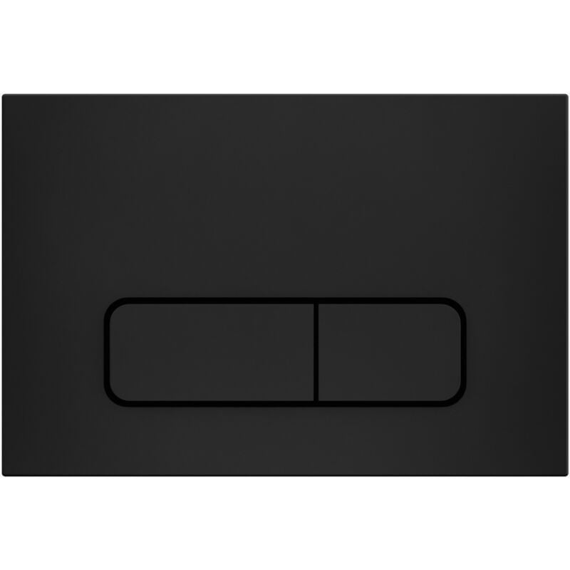 Plaque de déclenchement rectangulaire compatible avec le bâti-support Sigma Geberit - Noir mat