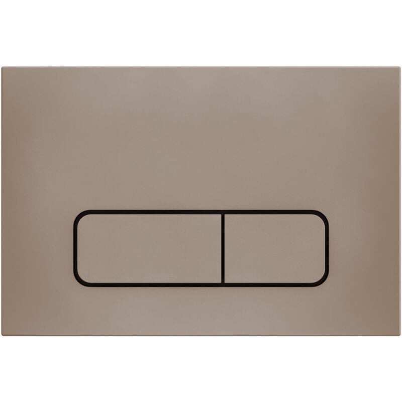 Plaque de déclenchement rectangulaire compatible avec le bâti-support Sigma Geberit - Laiton brossé