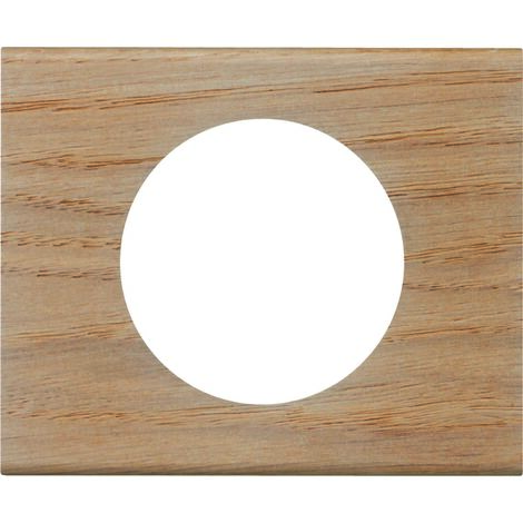 Plaque Interrupteur Prise Legrand Sagane 1 Poste Simple En Chêne - Modèle 85320, Occasion En Bon état