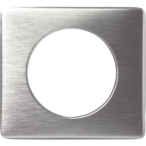 Plaque de finition 1 poste - Céliane finition Métal Aluminium - Legrand