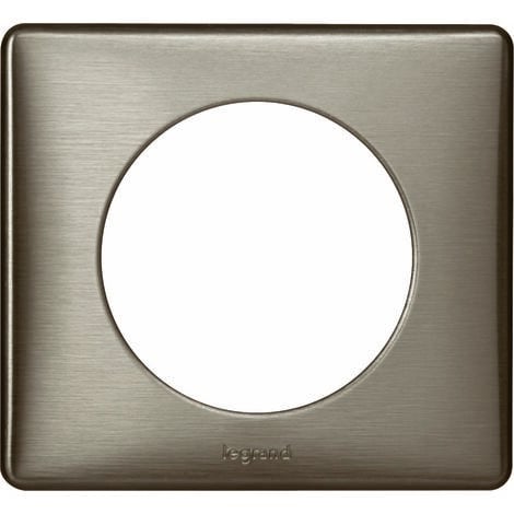 Plaque de finition 1 poste - Céliane finition Métal Tungstène - Legrand