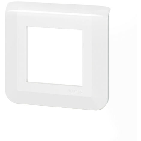 Plaque de finition 2 modules - Blanc - Mosaic - 078802L - Legrand